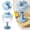 Blue, variant on Wine Sippy Cup – Spill-Proof Goblet 5 oz with Lid, Fun Stemware Design, Easy-Grip Pretend Wine Glass Sippy Cup for Toddler Parties, Playtime, Everyday Drinks and Gifts