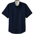 thumbnail image 1 of Joe's USA Men's Short Sleeve Wrinkle Resistant Shirts-5XL-Navy/Light Stone, 1 of 2