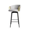 thumbnail image 5 of Black Velvet - 360° Swivel & Comfortable Seating - Bars, Restaurants, Dining Tables - Durable, Easy to Clean & Space-Saving, 5 of 6
