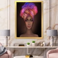 thumbnail image 3 of Designart 'African American Woman Portrait with Turban VI' Modern Framed Art Print, 3 of 4