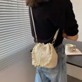thumbnail image 1 of Sac Bandoulière en Cuir pour Femmes Sac à Main Mode Perle (Noir), 1 of 7