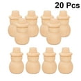 thumbnail image 4 of RENACLIPY 20-Pack Unpainted Wooden Snowman Peg Dolls for Crafts, Home Decor, Holiday Decorations and Projects, 4 of 6