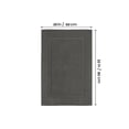 thumbnail image 2 of Bliss Casa Cotton Banded Bath Mat (2 Pack) 20 x 32 Inch Genuine Ring Spun Cotton Highly Absorbent Bath Mat Set Washable Bathroom Floor Towel (Grey), 2 of 7