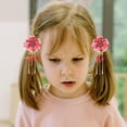 thumbnail image 1 of LOLIPPYY 4Pcs Traditional Chinese Flower Hair Barrettes Assorted Color for Costume Wear, 1 of 6