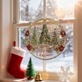 thumbnail image 4 of Adorno colgante para árbol de Navidad | Decoración acrílica para ventana | Disco decorativo navideño con cadena de hierro | Decoración navideña de temporada para ventanas, puertas y paredes, 4 of 4