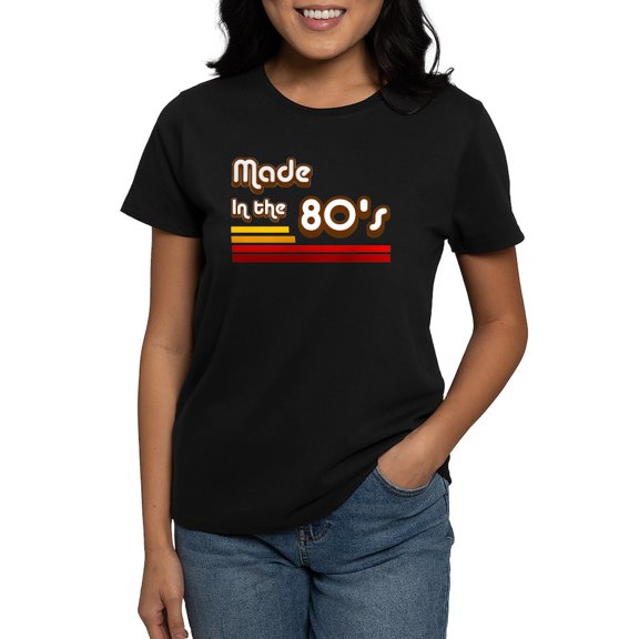 CafePress - 2 Made80s T Shirt - Women's Traditional Fit Dark T-Shirt