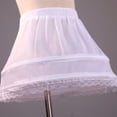 thumbnail image 3 of ROZYARD Girls Petticoat Underskirt with Lace Hem 2 Hoops Slip Short Crinoline 1-9 Years, 3 of 10