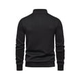 thumbnail image 4 of KelaJuan Men's Fall Knit Pullover, Button Down Long Sleeve High Neck Casual Fitted Tops Sweatshirt, 4 of 6