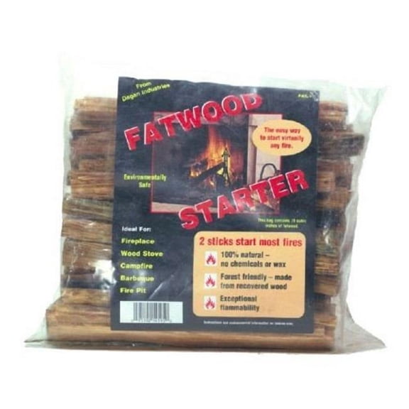 Dagan FAT-1 Fatwood Firestarter in a Poly Bag, Natural