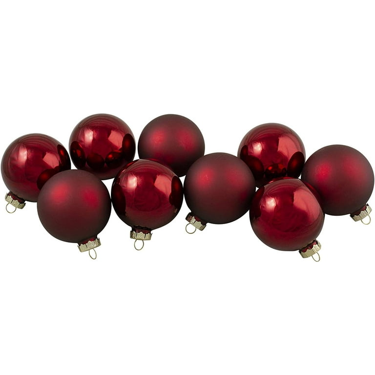 Red glass cheap ball ornaments