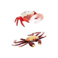 thumbnail image 1 of 2x Hand Painted Mini Crabs Figurines Model Desktop Ornaments for Zulema estatuilla de animales, 1 of 8
