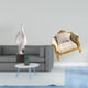 thumbnail image 2 of Figura abstracta escultórica para decoración de mesa de centro en oficina, con sofá de madera en miniatura. Mueble de simulación para casa de m, 2 of 8