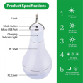 thumbnail image 3 of Portable LED Solar Bulb Light Emergency Light Outdoor Camping Night Light Solar Garden Light, 3 of 6