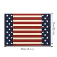 thumbnail image 3 of Qocolhg Watercolor Stripes and Stars 4th of July Placemats Set of 4, 12.6x16.5 inch Patriotic Flag Memorial Day Independence Day Seasonal Holiday Table Mats for Dining Table Decorations, Clearance, 3 of 6
