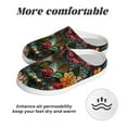 thumbnail image 6 of KLL Stained Glass Floral Cake Pattern Adult Unisex Cozy Slippers,Fuzzy Slip-on Slippers TPR Sole Slippers Comfort Plush Home Footwear for Indoor & Outdoor-8, 6 of 7