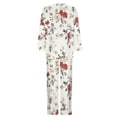 thumbnail image 4 of SnZhen Two Piece Sets for Women Women's Casual Printed Long Sleeved Round Neck Top With Pants Set, 4 of 5