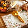 thumbnail image 6 of Fall Placemats Set of 4 Pink Pumpkin Place Mats Thanksgiving Placemat Sunflower Floral Table Mats for Dining Kitchen Table Holiday Dinner Party Home Fall Decorations 13x19 Inch, 6 of 8