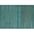 thumbnail image 1 of Ahgly Company Indoor Rectangle Abstract Light Blue Modern Area Rugs, 2' x 4', 1 of 4