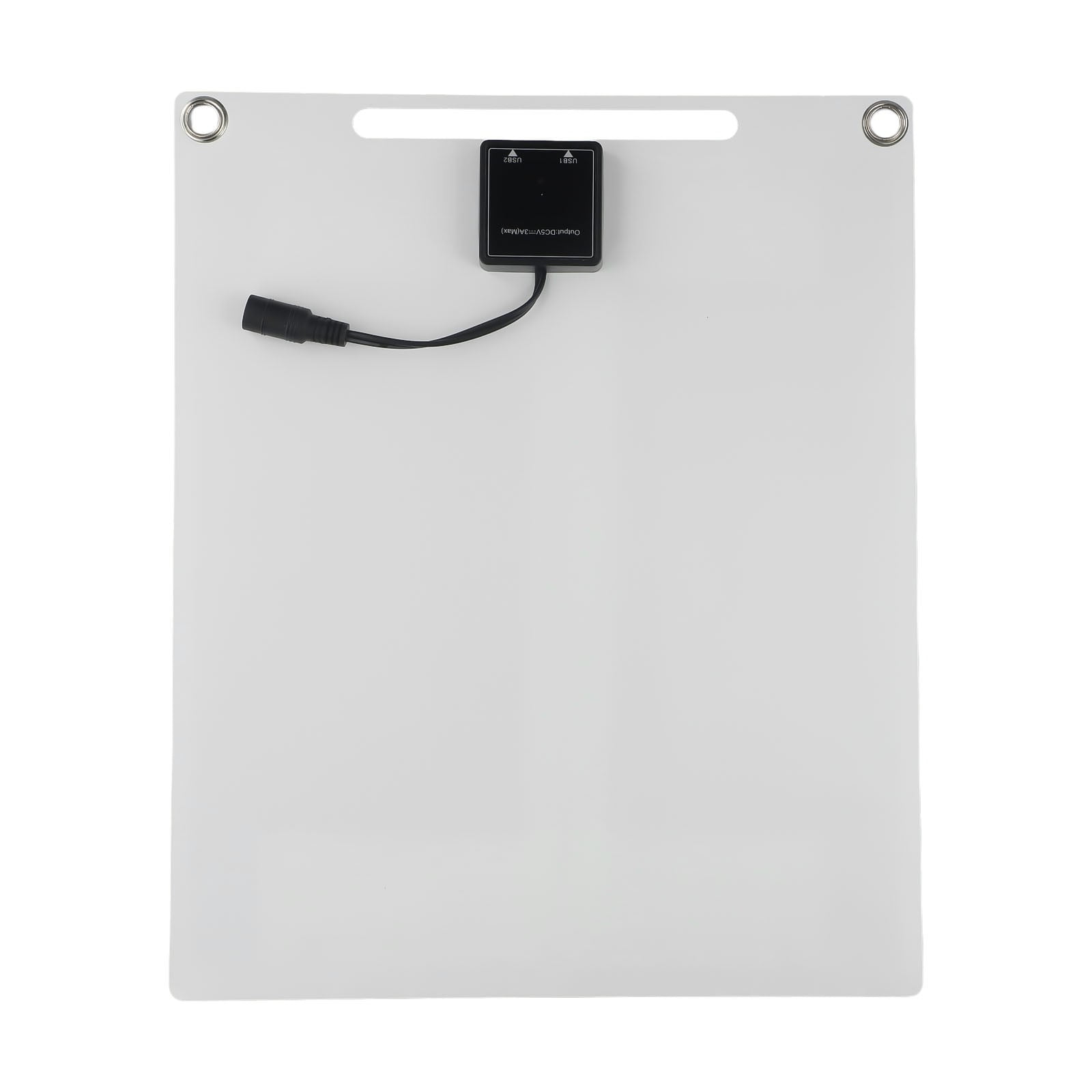 CHENGSI for 30W 5V Outdoor Solar Charger Panel Dual USB Flexible Charging Board Waterproof High-Efficiency Polycrystalline Silicon Cell with Carabiners for Mobile Phones Cameras