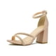 thumbnail image 5 of Zapatilla Tacon Ancho Correa Elegante Evento Social Rosa rosa 24, 5 of 7