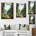 thumbnail image 4 of Designart "Towering Pine Grandeur I" Tree Redwood Floater Framed Canvas Prints, 4 of 5