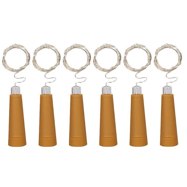 6 piezas cadena de luces LED para botella de vino