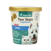 Angle View: NaturVet Tear Stain Supplement Plus Lutein for Dogs and Cats, 70 Soft Chews