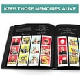 thumbnail image 3 of pbf Scrapbook Photo Album, Guest Book with Photo Insert, Black Scrapbook with Plastic Sleeves & Black Pages, Scrapbook Album for 2x6 Photo Strips, Memory Book, Wedding Scrapbook, 3 of 6