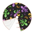 thumbnail image 3 of Kll Mardi Gras Carnival4 Christmas Tree Skirt 36",Party Decorations Farmhouse For Christmas Decorations Holiday Party, 3 of 8