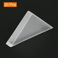 thumbnail image 3 of Uxcell 20Pack Corner Protectors 6x50mm Plastic Right Angle Corner Guards Cushion, White, 3 of 6