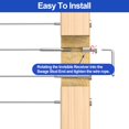 thumbnail image 2 of CKE 50 Pack Invisible Cable Railing Kit 1/8" Cable Railing Tensioner Invisible Receiver and Swage Stud End for Cable Railing Hardware, T316 Swage Tensioner and Termi, 2 of 6
