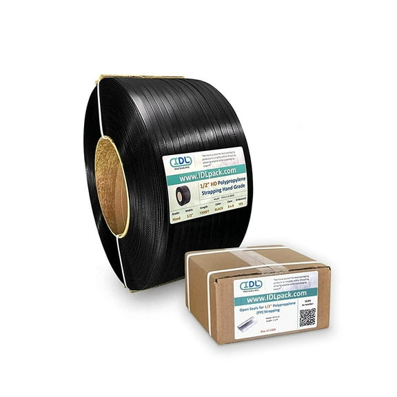 IDL Packaging Refill for 1/2" HD Polypropylene (PP) Strapping Kits, 600 lbs. Break Strength