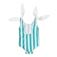 thumbnail image 4 of Christmas Clearance! Ohufall Toddler Swimsuit Toddler Kids Grils Baby Striped Halter Bow One-piece Swimsuit For Kids Bathing Suits Clearance, 4 of 9