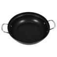 thumbnail image 1 of Wok de Cuisine en Fer pour Fondue Chinoise, Wok de Cuisson en Métal Résistant à la Chaleur avec Poignée 24 cm, 1 of 8