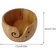 thumbnail image 4 of Wooden Yarn Bowl, Large Yarn Bowl for Knitting and Crochet, Handmade Round Yarn Knitting Crocheting Storage Organizer Holder for Knitting Lover, 6.69 x 3.15 inch, 4 of 5