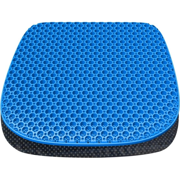 Large Gel Seat Cushion for Long Sitting with Non-Slip Cover,Soft & Breathable,Seat Cushion for Chair,Car,Office,Desk Chair,Wheelchair