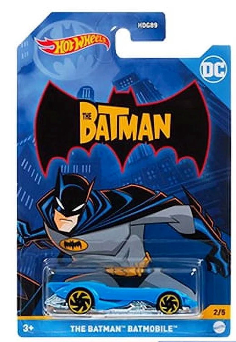 Mattel Hot Wheels Batman Theme DC Comics Series Diecast Model Play Vehicle Set, 3+ Yrs, 5 Count