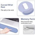 thumbnail image 3 of MOSISO Wrist Rest Support for Mouse Pad&Keyboard Set, Circle Curved Ergonomic Mousepad&Coaster Non-Slip Base Home/Office Pain Relief&Easy Typing Pad with Soft Cloth&Silicone Lining, 3 of 7
