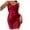 Red, variant on Nightgowns For Women Solid Color Backless Night Gown Short V Neck Strap Satin Dress Sleepwear Loungewear Sleepwear Pink Pjs