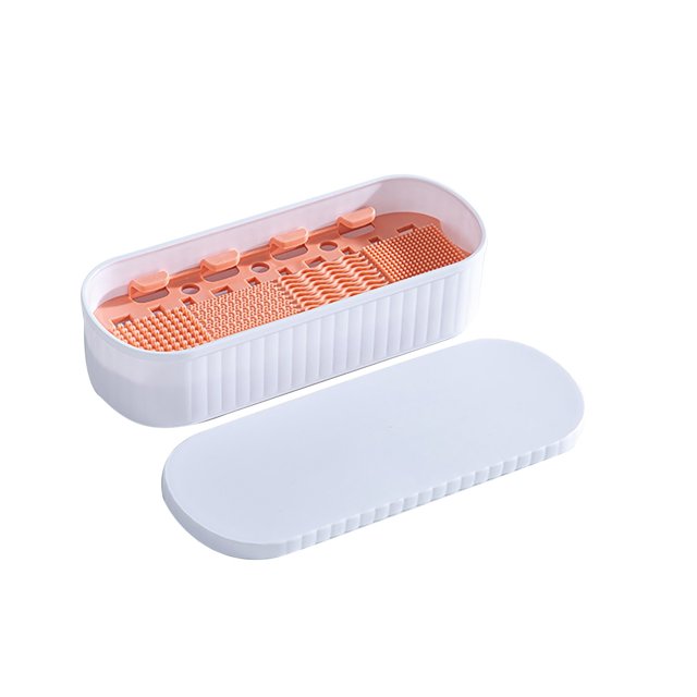Tampon de Nettoyage pour Pinceaux de Maquillage et Étui Portable en Silicone pour Pinceaux de Maquillage Rangement pour Pinceaux de Beauté Support de Séchage pour Pinceaux de Maquillage