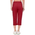 thumbnail image 5 of Little Donkey Andy Women's Ultra-Stretch Quick-Dry Capri Pants - Lightweight, Drawstring Waist, Cooling Comfort for Hiking, Travel, and Casual Wear Red S, 5 of 5