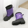 thumbnail image 5 of Dream Pairs Boys Girls Kids Warm Waterproof Snow Boots Winter Outdoor Snow Boots KSTAR PURPLE/MULTI Size 13, 5 of 5