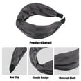 thumbnail image 4 of Unique Bargains Satin Twist Headband Hairband for Women Dark Gray 1.97 Inch Wide 1 Pcs, 4 of 7