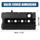 thumbnail image 2 of Motor Leva Válvula Cubierta Cilindro Cabezal Motor Válvula Cubierta 55556284 Unique Bargains Tapa de balancines del árbol de levas, 2 of 8