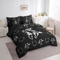 thumbnail image 3 of Homewish Teens Cowboy Horseshoe Bedding Comforter Set 7 Pieces,Western Theme Full Bedding Set Lightweight,Farmhouse Animal Horse Fitted Sheet Flat Sheet,Super Cozy Room Decor,Reversible, 3 of 8