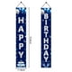 thumbnail image 2 of Decoración para puerta Turypaty, azul y plateado, feliz cumpleaños, 2 of 5