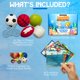 thumbnail image 2 of Set de bombas de baño ZenSeme Sports con juguetes y tarjetas didácticas para niños, 180 ml, 2 of 9