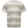 thumbnail image 3 of JAJAHO T Shirts For Men Short Sleeve Striped Summer Top Color Block Crewneck Classic Tee Shirt Relaxed Fit Daily Wear Trendy Tops, 3 of 8
