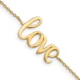 thumbnail image 1 of Diamond2Deal 10K Jaune Gold Aime Bracelet 7inch for Women, 1 of 6