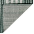 thumbnail image 3 of Liora Manne  Malibu Faded Stripe Indoor/Outdoor Rug Green 7'10" Square 0.25 - 0.5 inch 8' Square Indoor,Outdoor,Accent Ivory,Green Square, 3 of 5